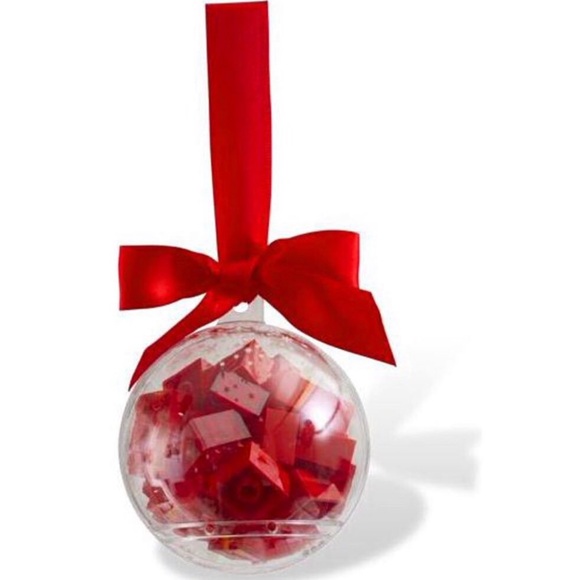 Lego 853344 Christmas Red Brick Bauble Set Ornament NEW - Picture 1 of 4